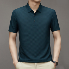 Jonny | Stijlvol Poloshirt in de kleur Donkergroen voor heren in Casual stijl geschikt voor alle seizoenen.
