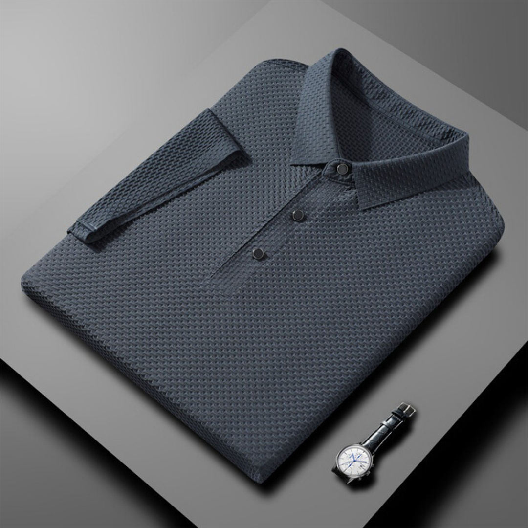 Jonny | Stijlvol Poloshirt in de kleur Grijs voor heren in Casual stijl geschikt voor alle seizoenen.