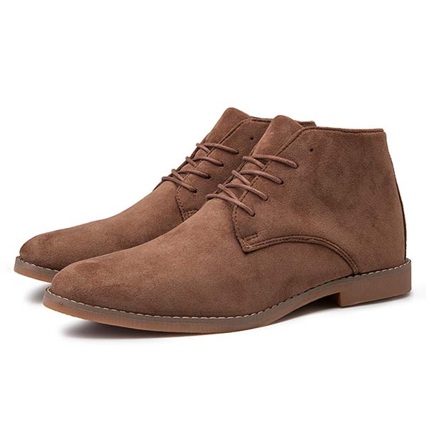 Jurre | Heren veter enkelboots in de kleur Khaki voor heren in stijl ideaal voor de herfst.