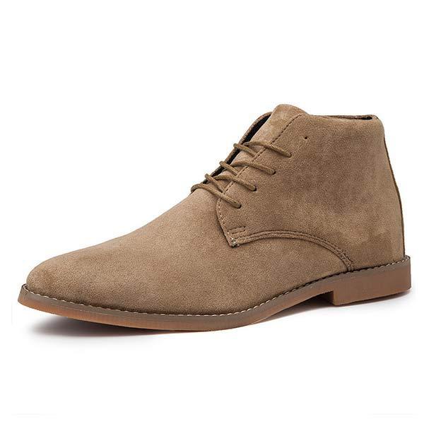 Jurre | Heren veter enkelboots in de kleur Khaki voor heren in stijl ideaal voor de herfst.