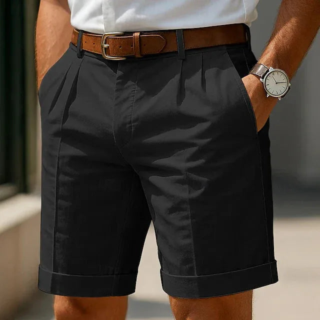 Shorts met front pleats