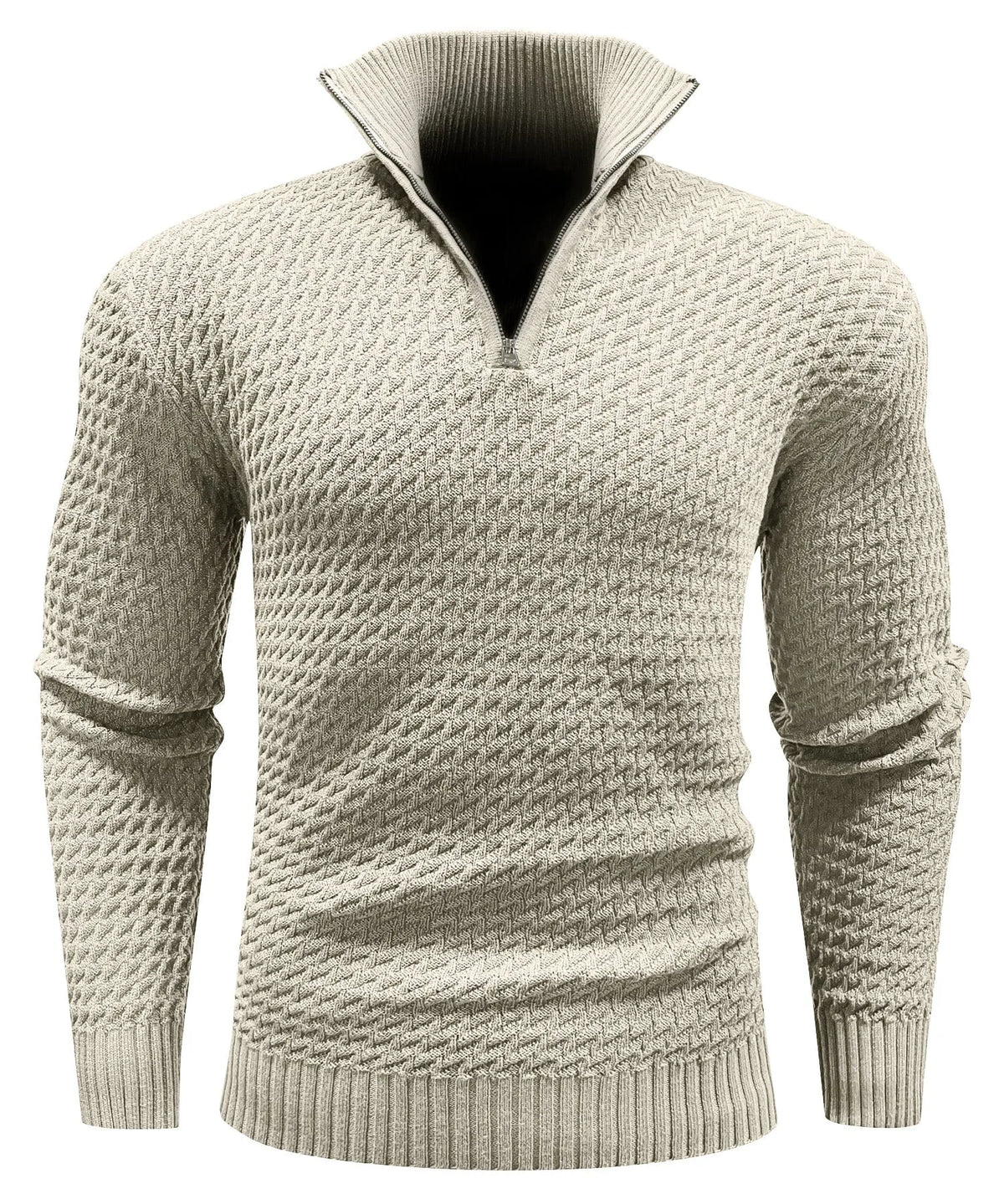 Zip-up trui met turtle