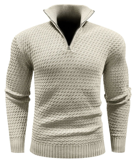 Zip-up trui met turtle