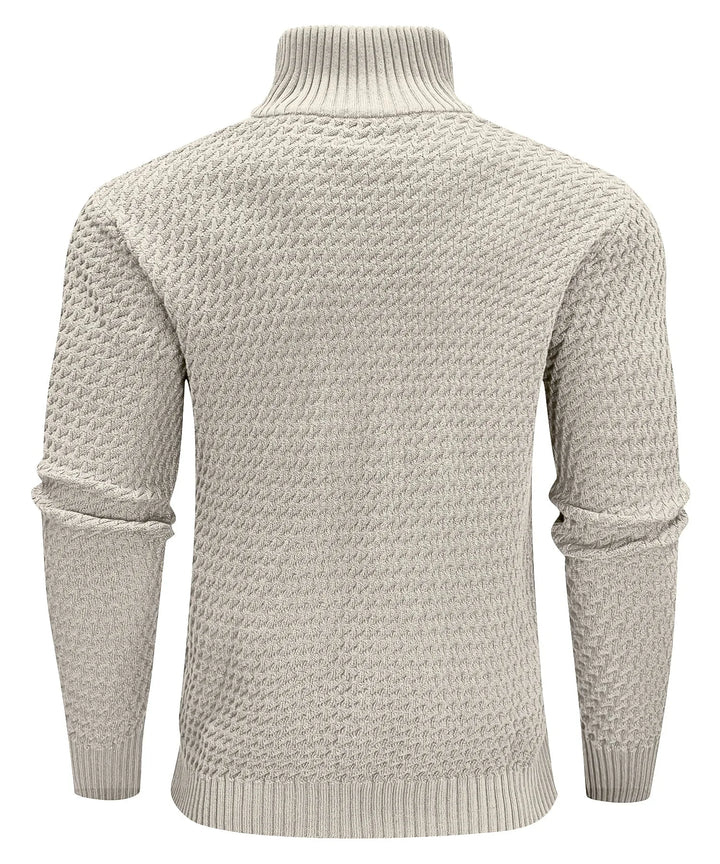 Zip-up trui met turtle