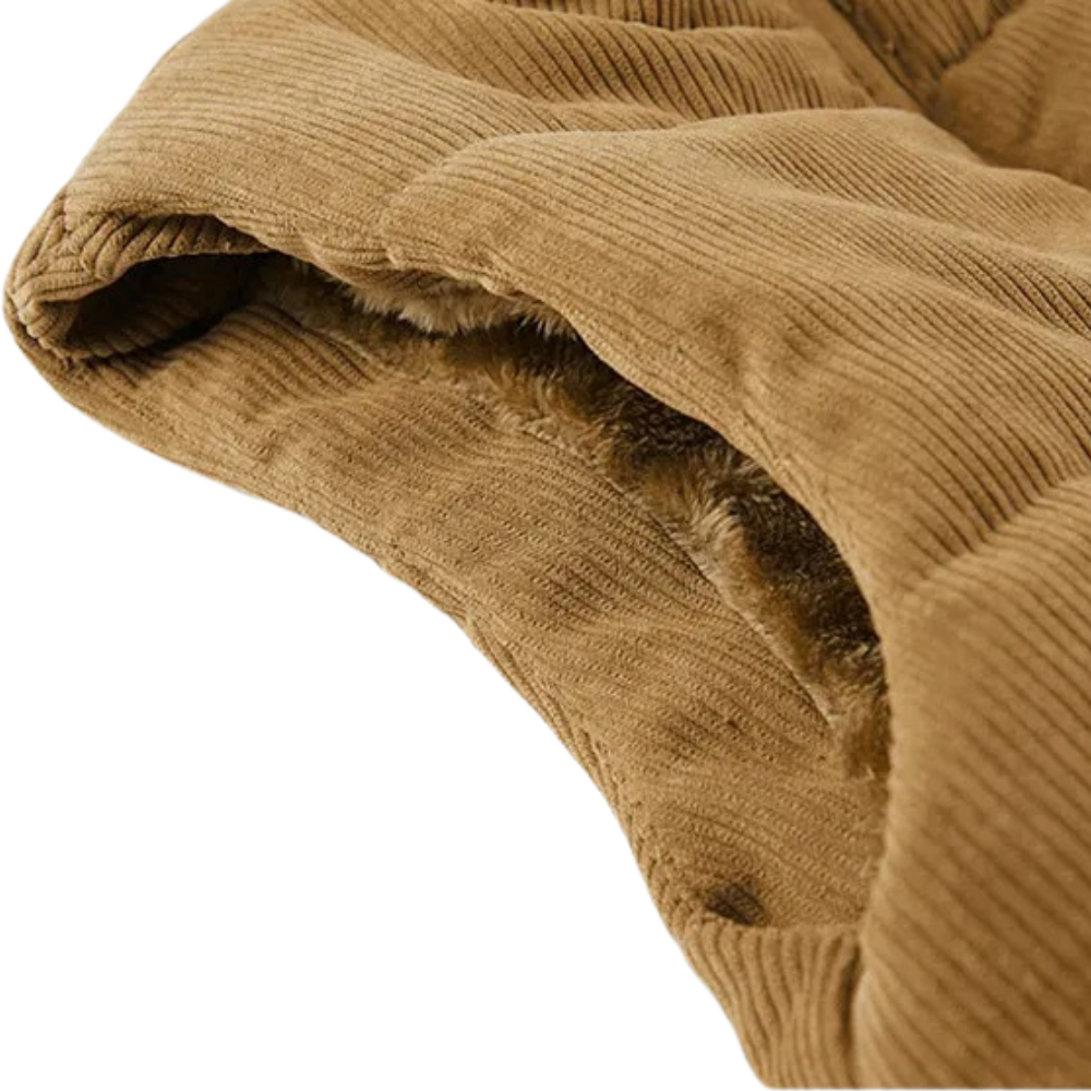 Heren Corduroy Wintervest - gemaakt van hoogwaardig polyester met een slank en gestroomlijnd ontwerp voor moeiteloze stijl. Perfecte toevoeging aan elke winteroutfit.