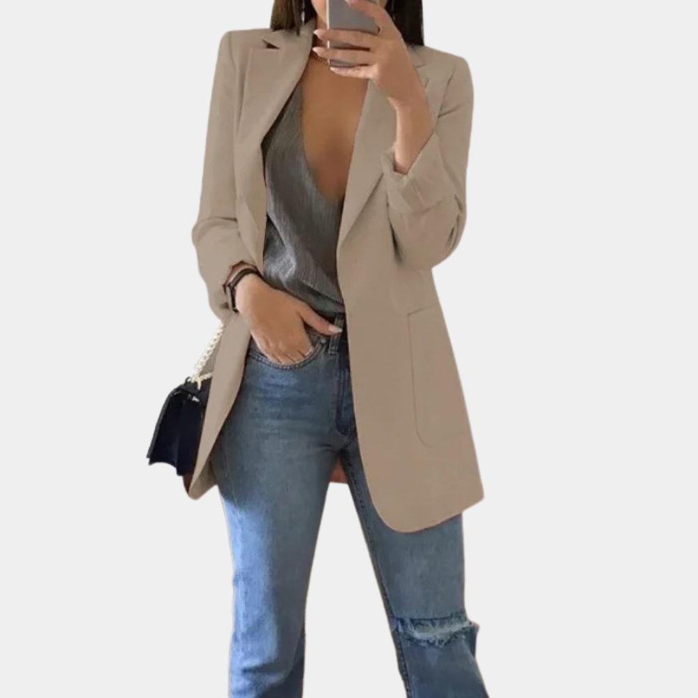 Lange blazer voor dames afbeelding 4