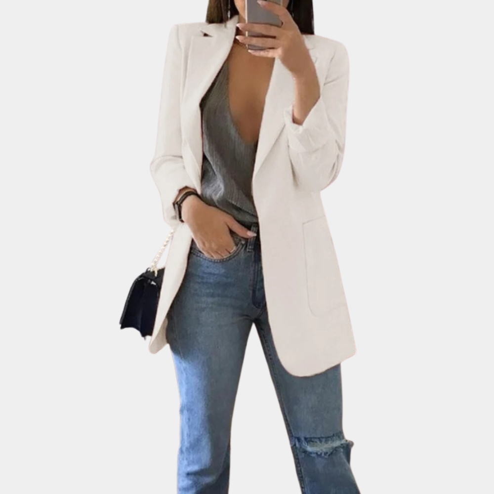Lange blazer voor dames afbeelding 6
