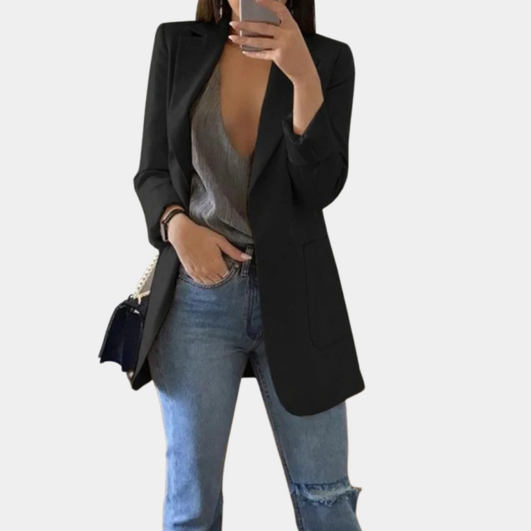 Lange blazer voor dames afbeelding 1