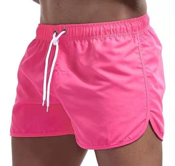 Lars | Modieuze heren zwemshort met patroon in de kleur Roze voor heren in Beach stijl ideaal voor de zomer.