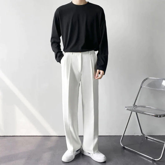 Lars | Stijlvolle Paris pantalon in de kleur Wit voor heren in Formal stijl geschikt voor alle seizoenen.