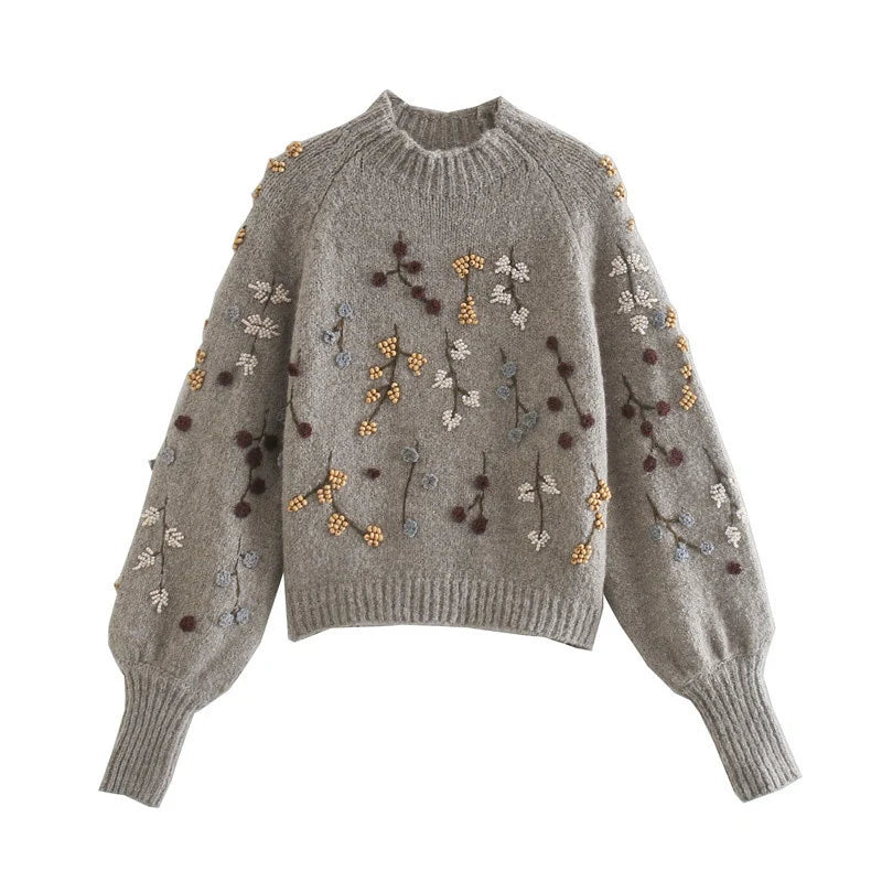 Lely | Comfortabele zachte trui voor dames met herfst print