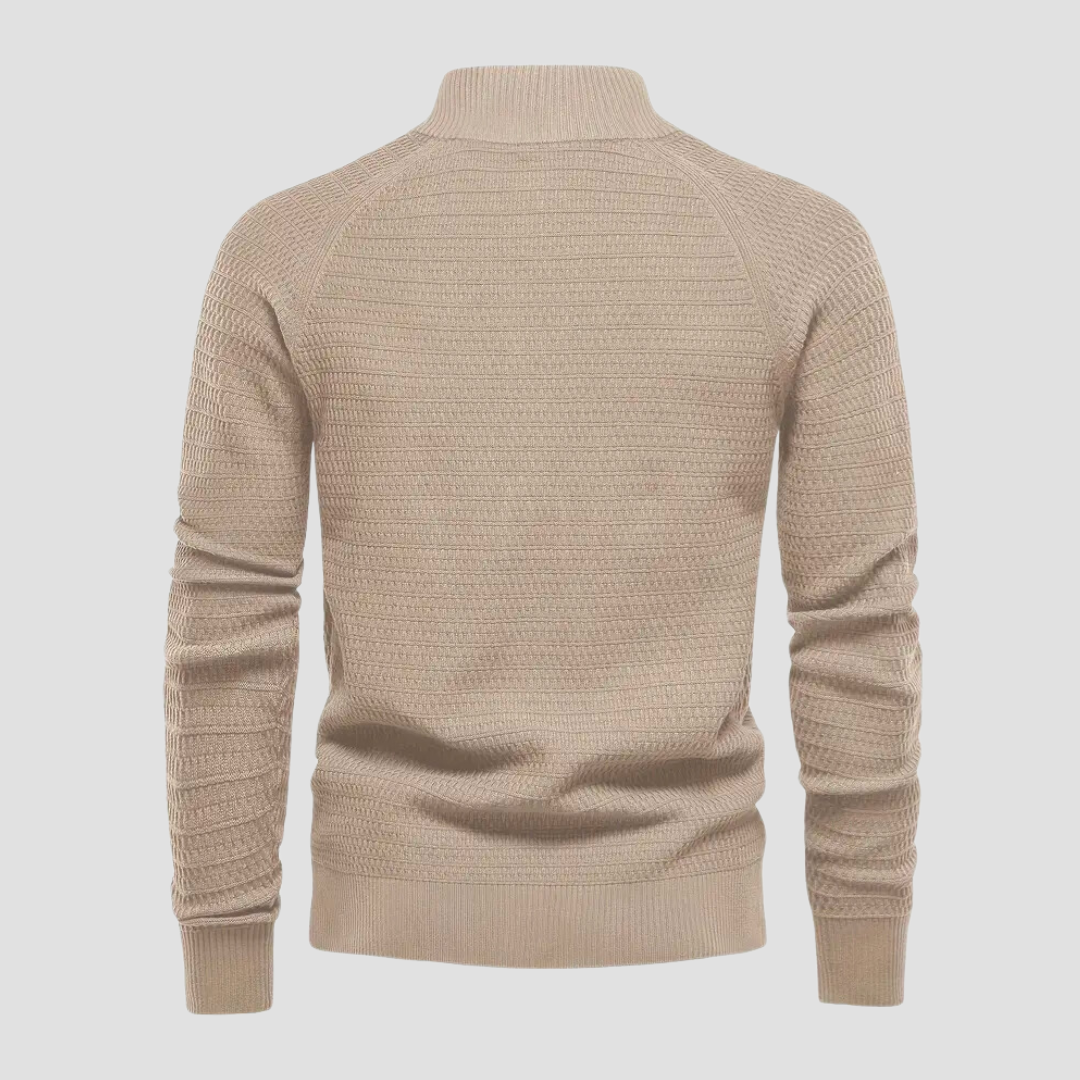 Leno | Klassieke herencardigan in de kleur Beige voor heren in Heritage stijl geschikt voor alle seizoenen.
