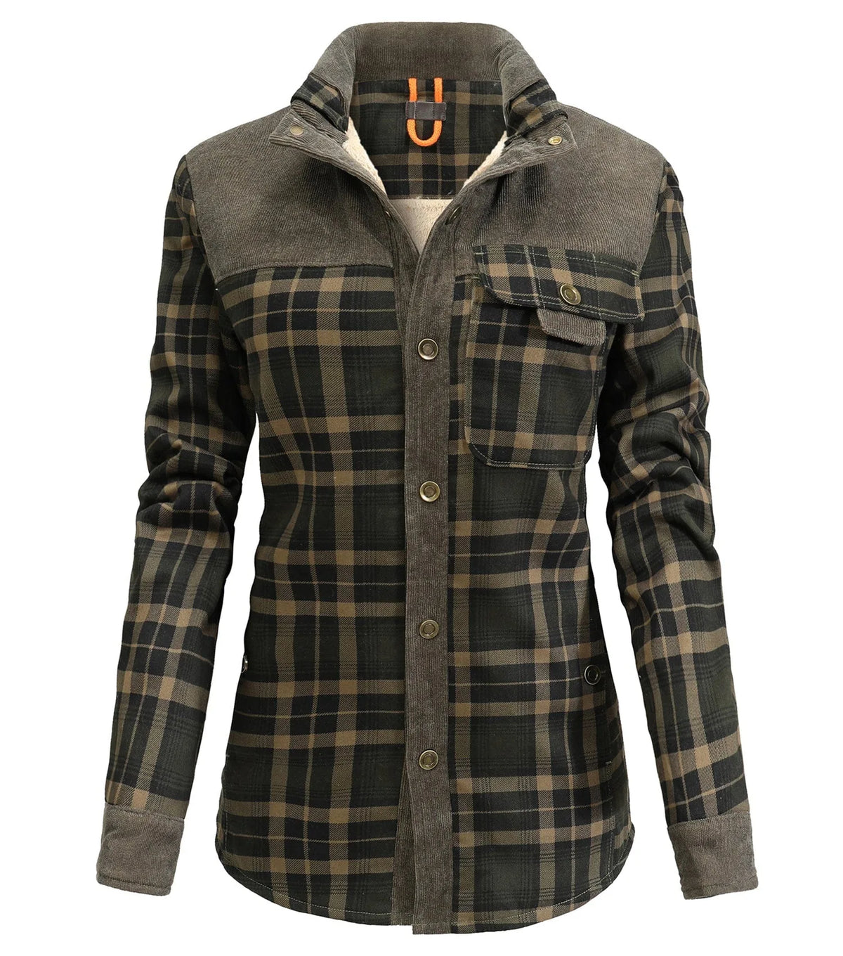 Jacket met ruit en borstzak
