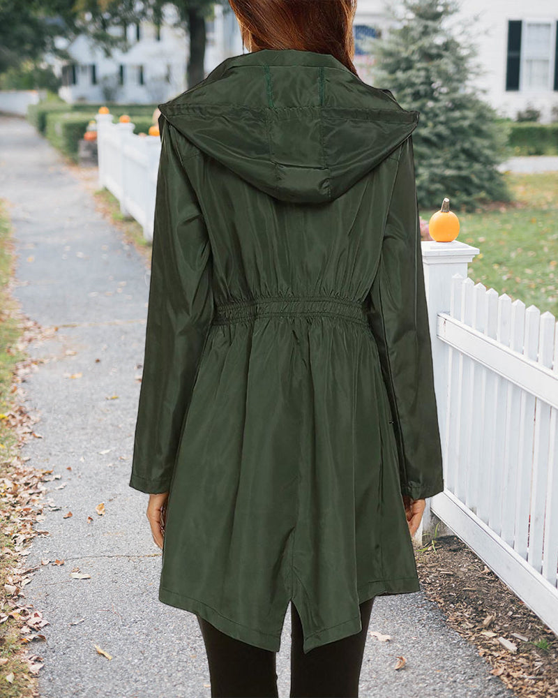 Loes | Waterdichte herfstjas in stijl in de kleur Grijs voor dames in Outdoor stijl ideaal voor de herfst.