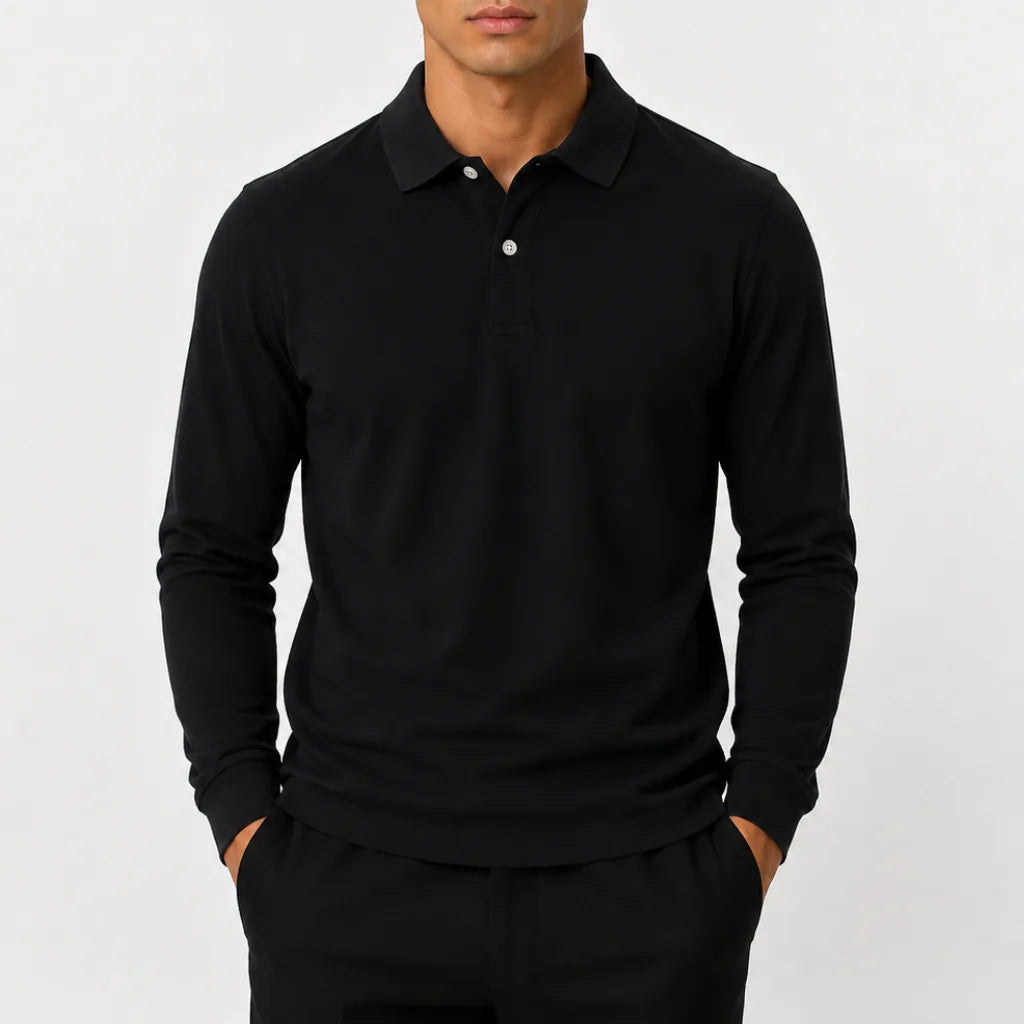 Polo met lange mouwen