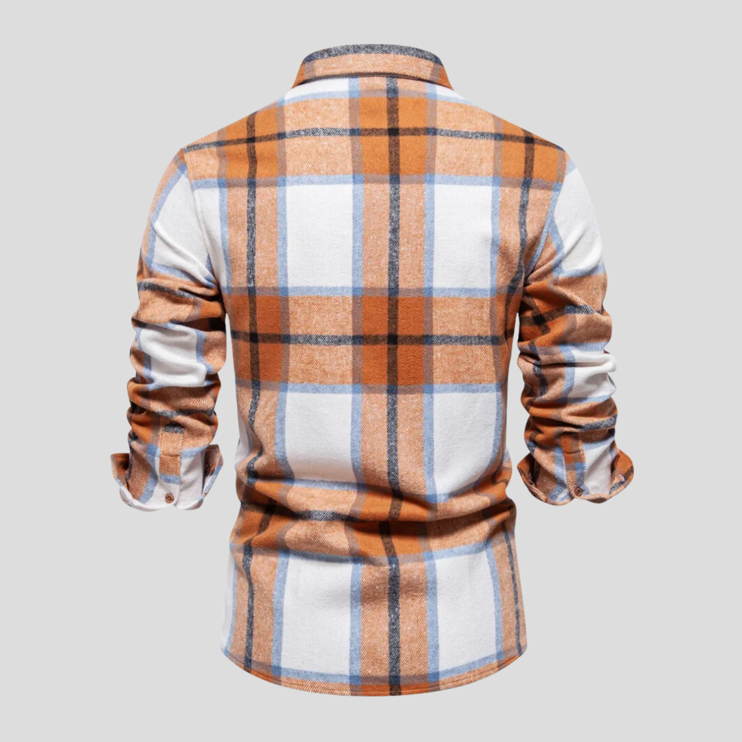 Luca | Herenoverhemd met ruitprint in de kleur Groen voor heren in stijl ideaal voor de winter