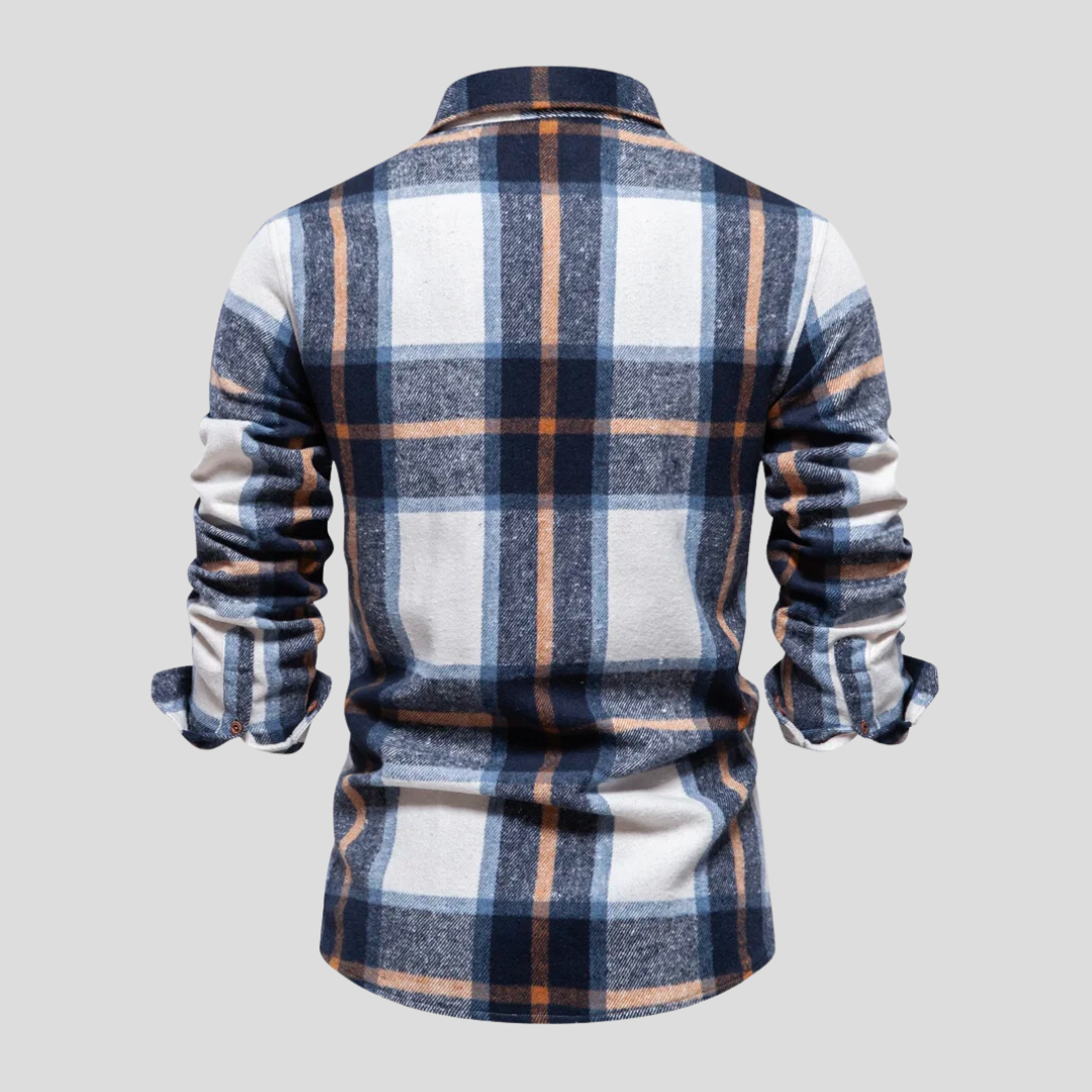 Luca | Herenoverhemd met ruitprint in de kleur Groen voor heren in stijl ideaal voor de winter