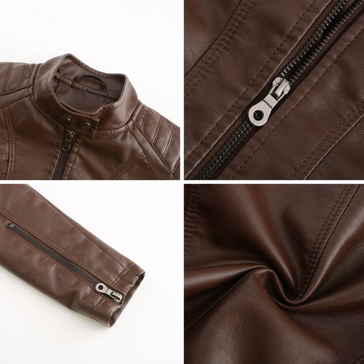 Luna | Verfijnd leren jack voor dames in de kleur Zwart voor dames in stijl ideaal voor de herfst.