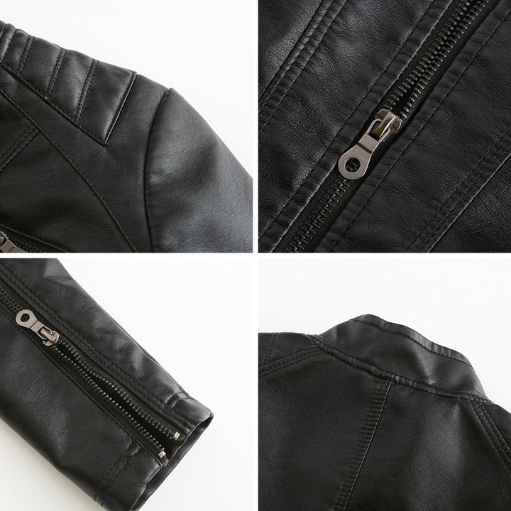 Luna | Verfijnd leren jack voor dames in de kleur Zwart voor dames in stijl ideaal voor de herfst.