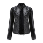 Luna | Verfijnd leren jack voor dames in de kleur Zwart voor dames in stijl ideaal voor de herfst.