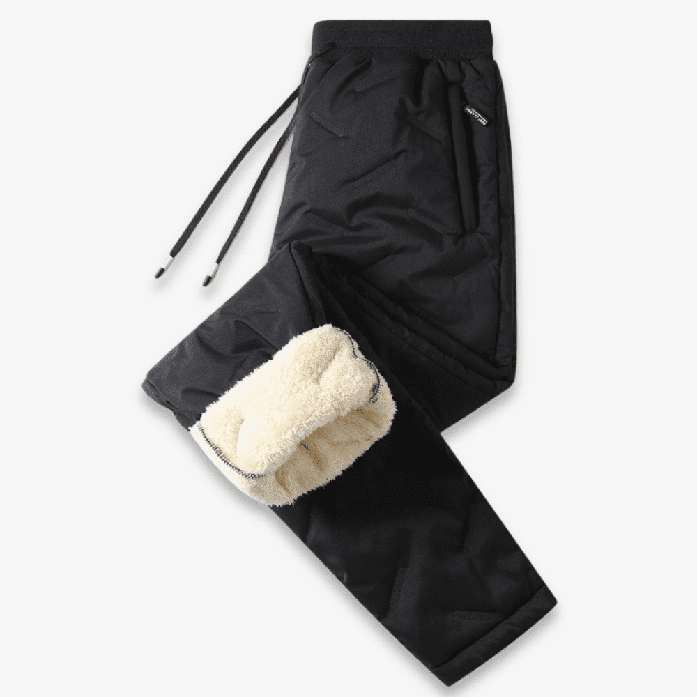 Maaike | Gevoerde thermobroek voor dames in de kleur Zwart voor dames in Lounge stijl ideaal voor de herfst.