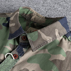 Marick | Herenhemd met camouflageprint in de kleur Khaki voor in stijl ideaal voor de herfst.