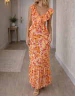 Maxi jurk met bloemenprint