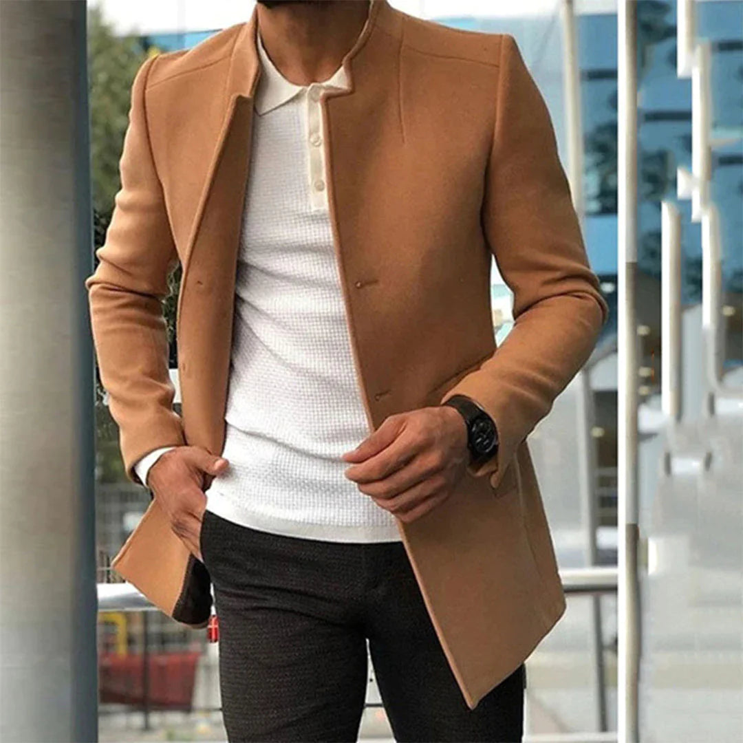 MASSIMO | Nette en elegante herenjas in de kleur Khaki voor heren in stijl ideaal voor de herfst.
