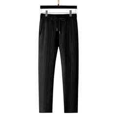 Matthijs | Katoenen polo & pantalon set in de kleur Zwart voor heren in Formal stijl ideaal voor de lente.