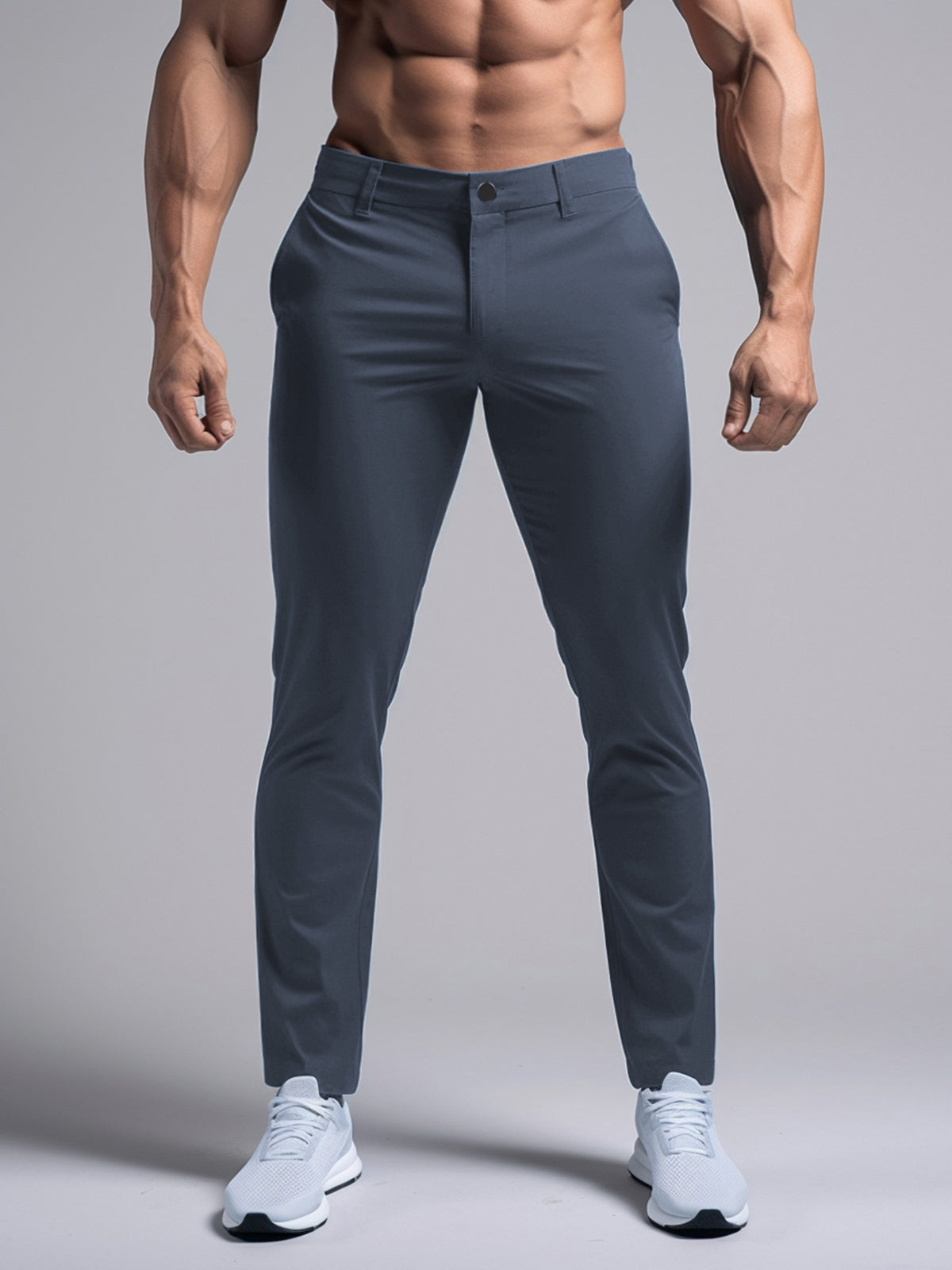 Mike | Slanke broek in de kleur Bruin voor heren in stijl geschikt voor alle seizoenen.