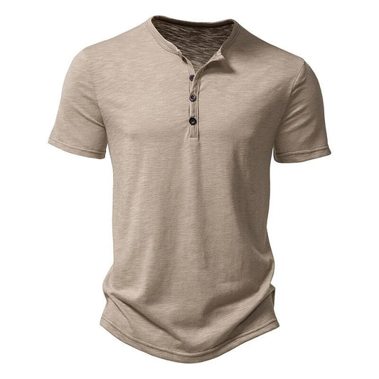 Mila | Casual Poloshirt voor Mannen in de kleur Khaki voor heren in stijl geschikt voor alle seizoenen.