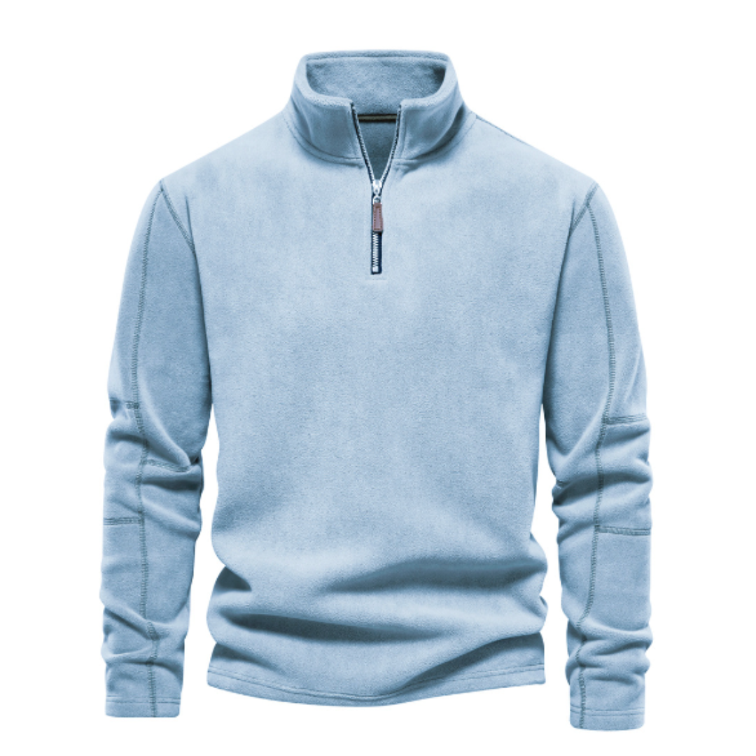 Milano | warm casual sweatshirt in de kleur Blauw voor heren in Casual stijl ideaal voor de herfst.