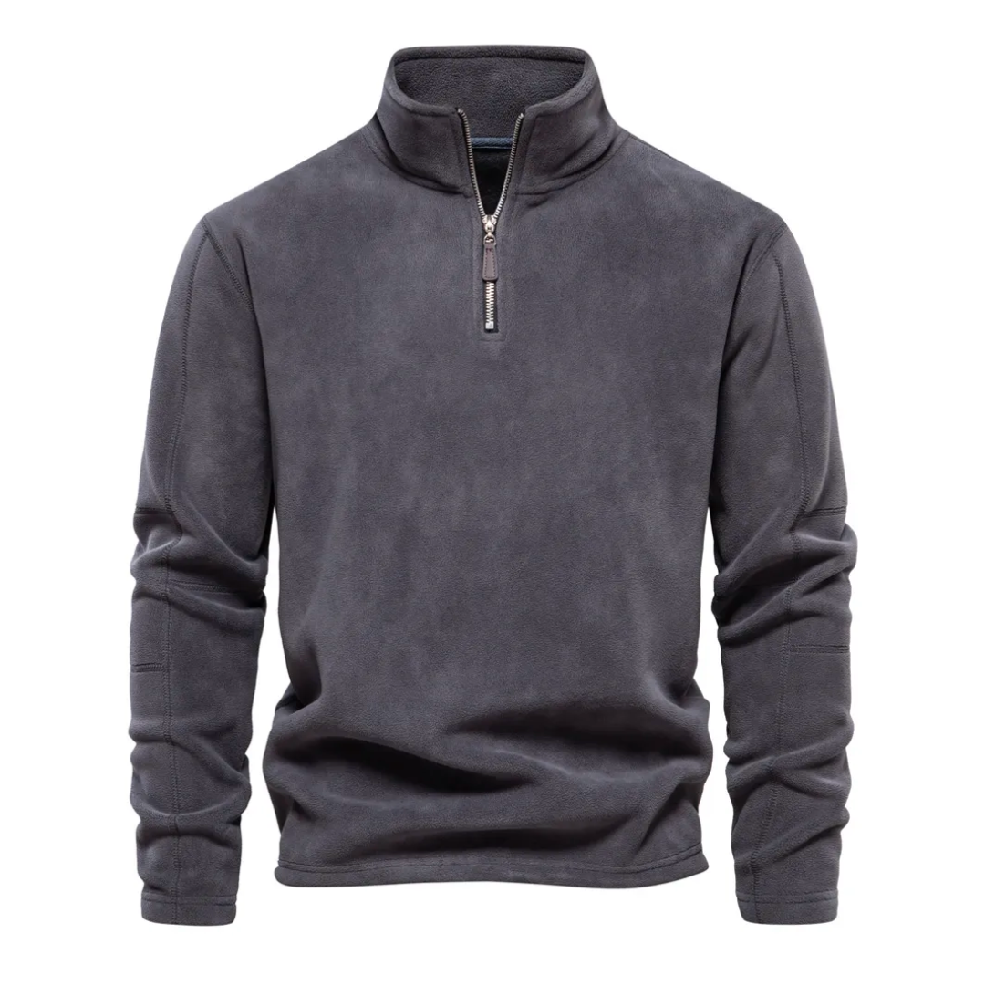 Milano | warm casual sweatshirt in de kleur Grijs voor heren in Casual stijl ideaal voor de herfst.