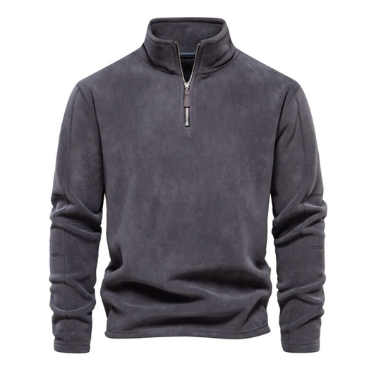 Milano | warm casual sweatshirt in de kleur Grijs voor heren in Casual stijl ideaal voor de herfst.