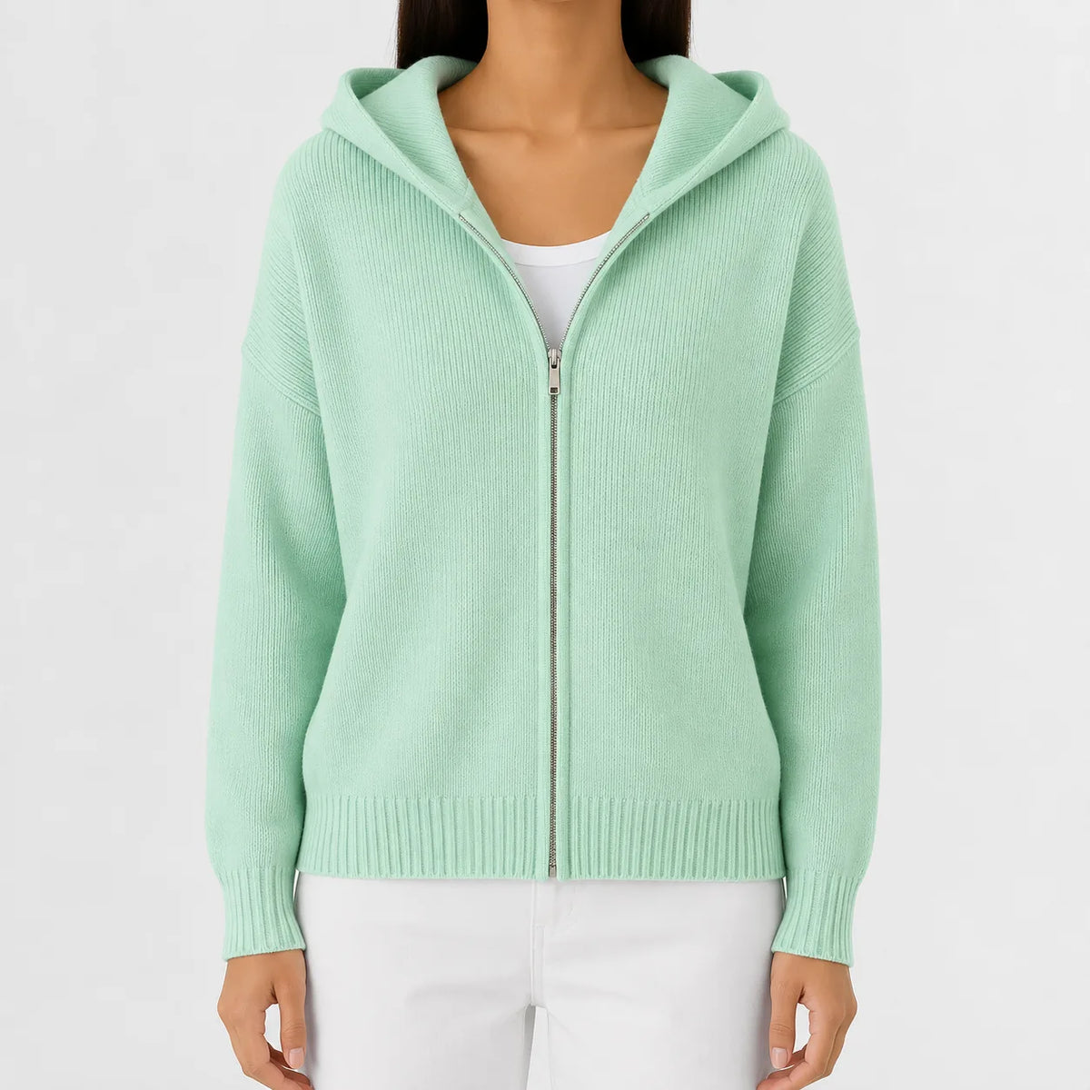 Zip-up hoodie met lange mouwen