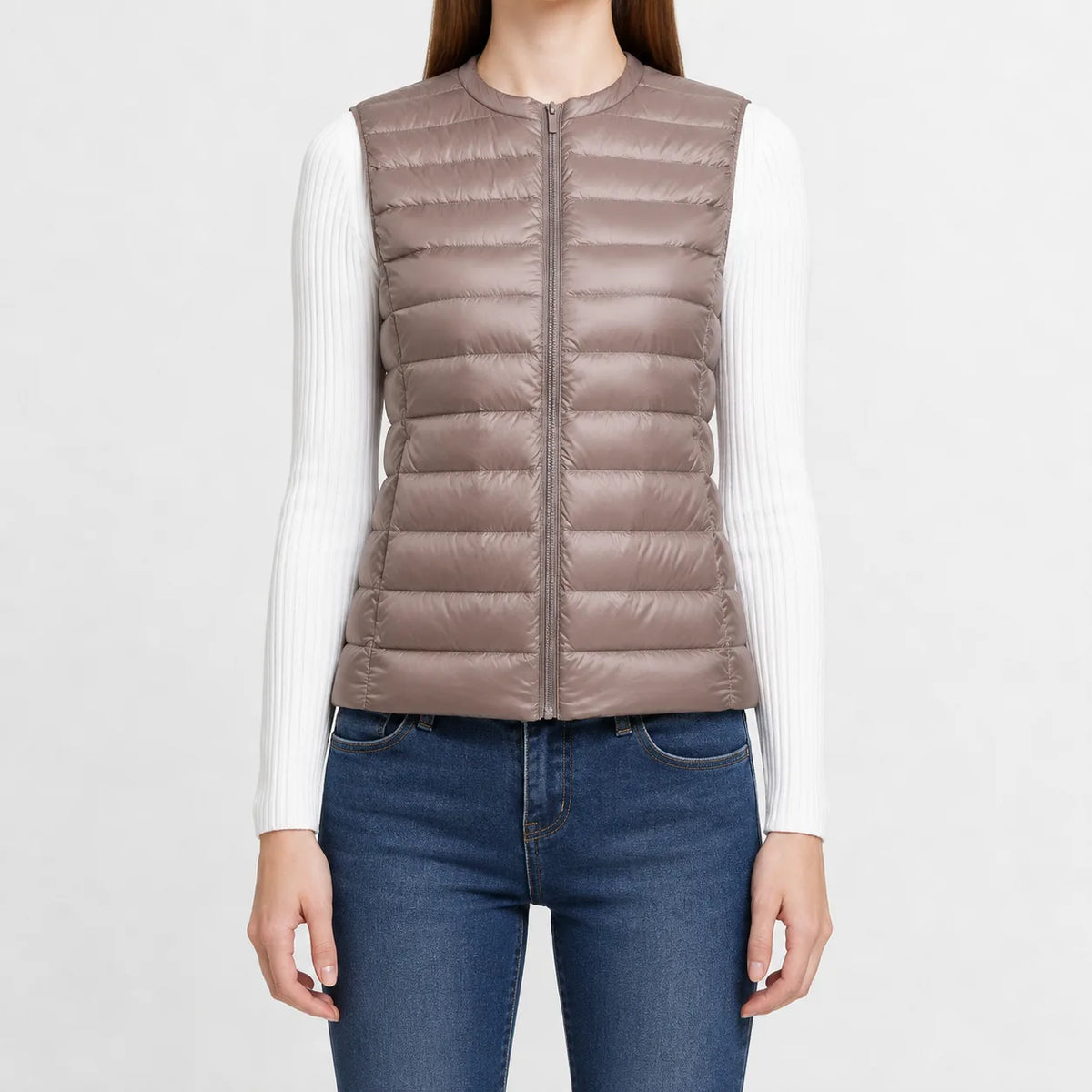Lichtgewicht quilted gilet