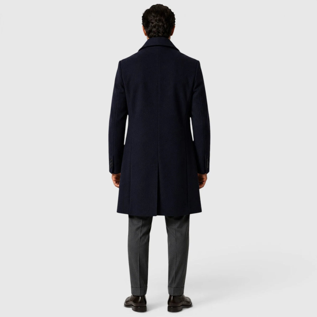 Trenchcoat slim fit met knoopsluiting