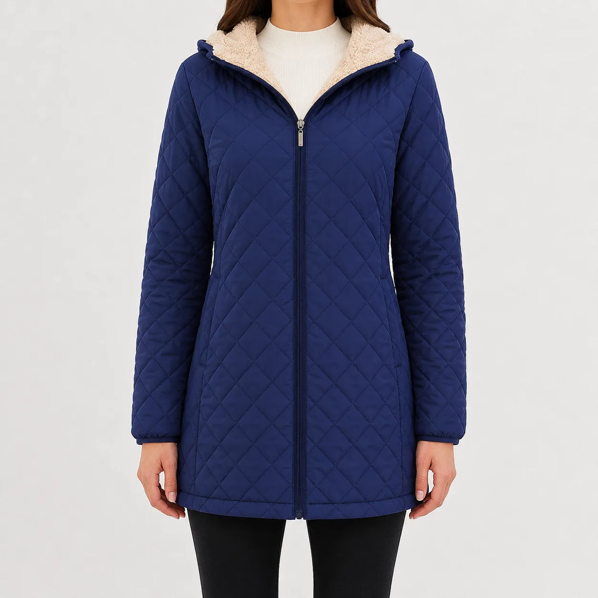 Jacket met rits en lange mouwen