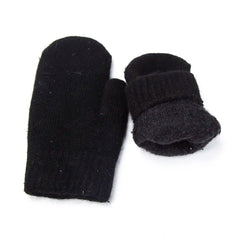 Nessa | Warme & stijlvolle pluche wanten in de kleur Blauw voor dames in Lounge stijl ideaal voor de winter