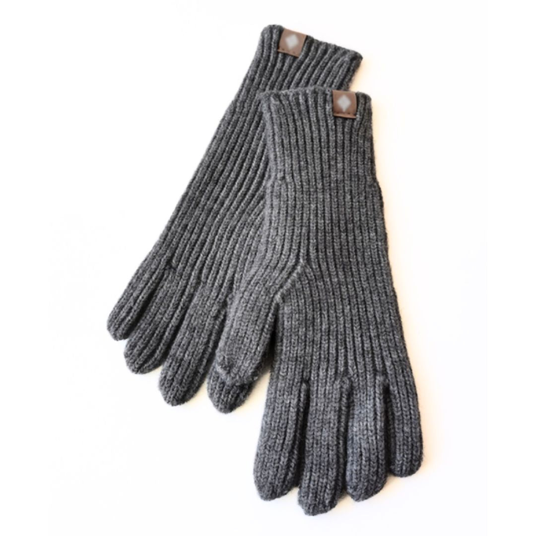 Niels | Casual & stijlvolle gebreide handschoenen in de kleur Grijs voor dames in stijl ideaal voor de winter