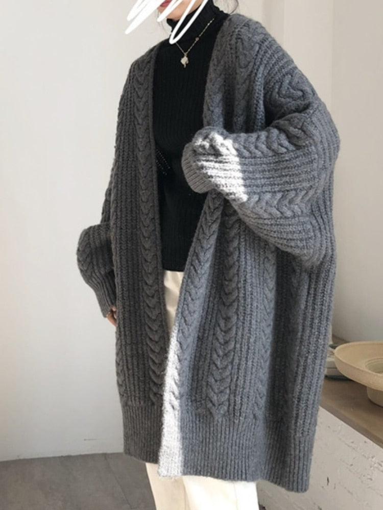 Nikki | Comfortabel lang dames vest in de kleur Donkergrijs voor dames in Smart-casual stijl ideaal voor de winter