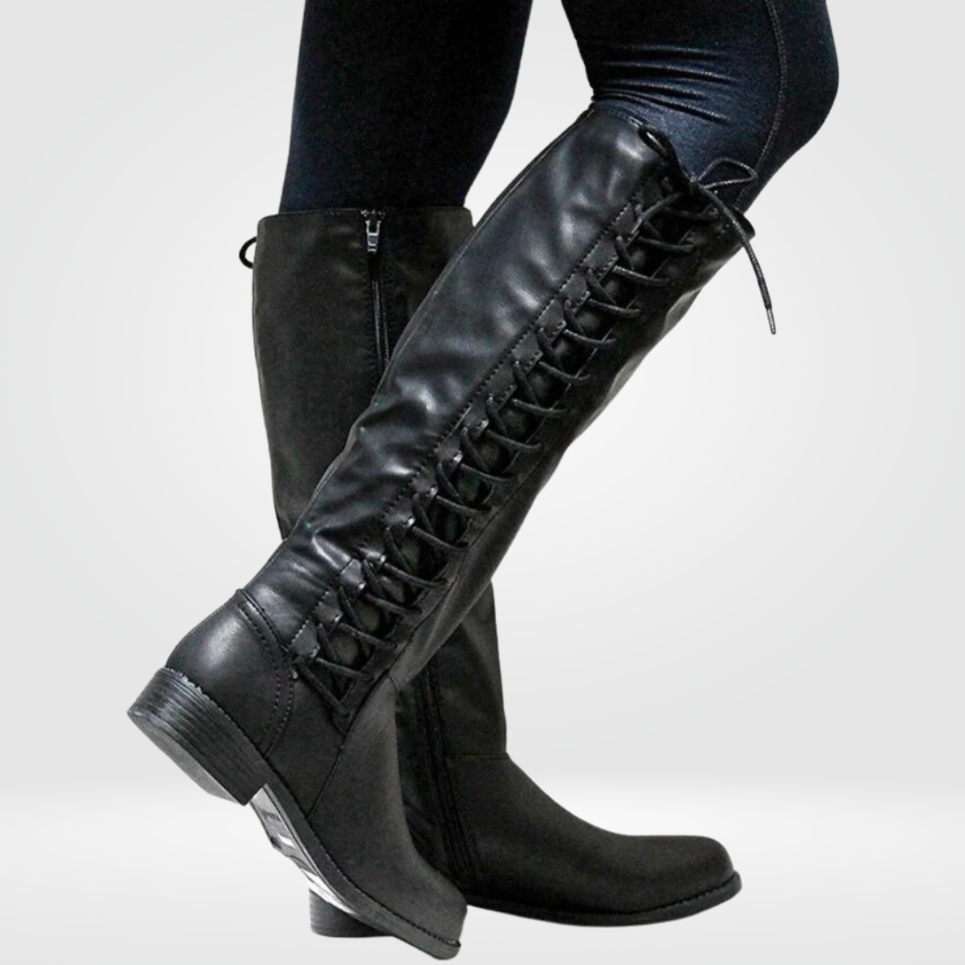 Nina | Comfortabele hoge laarzen in de kleur 35 voor dames in stijl ideaal voor de herfst.