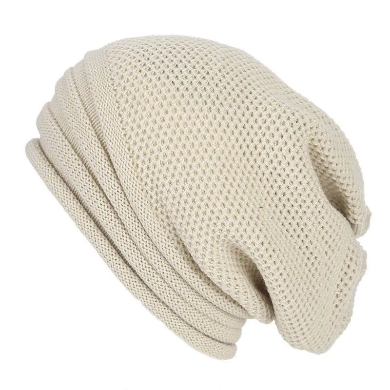 Nina | Comfy & trendy gebreide beanie in de kleur Beige voor dames in Streetwear stijl ideaal voor de winter