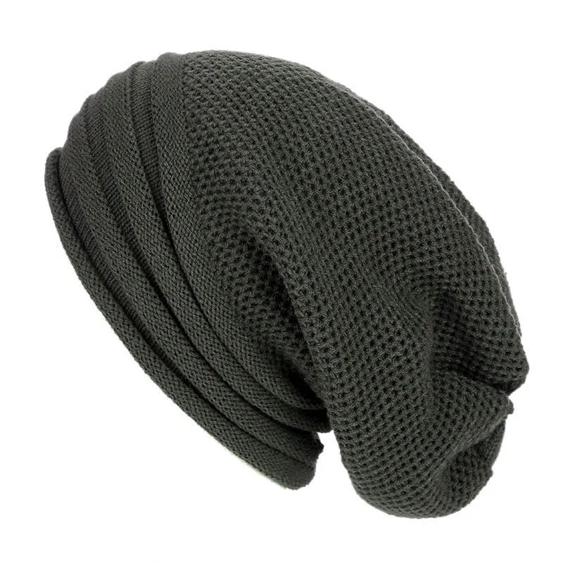 Nina | Comfy & trendy gebreide beanie in de kleur Donkergrijs voor dames in Streetwear stijl ideaal voor de winter