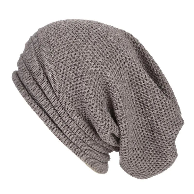 Nina | Comfy & trendy gebreide beanie in de kleur Lichtgrijs voor dames in Streetwear stijl ideaal voor de winter