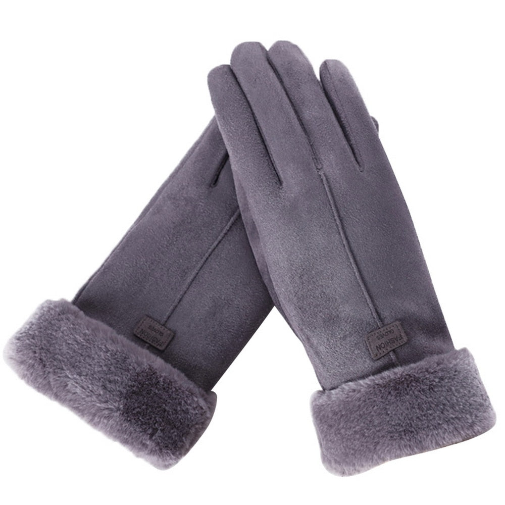 Nina | Heerlijk warme handschoenen in de kleur Blauw voor dames in Lounge stijl ideaal voor de winter