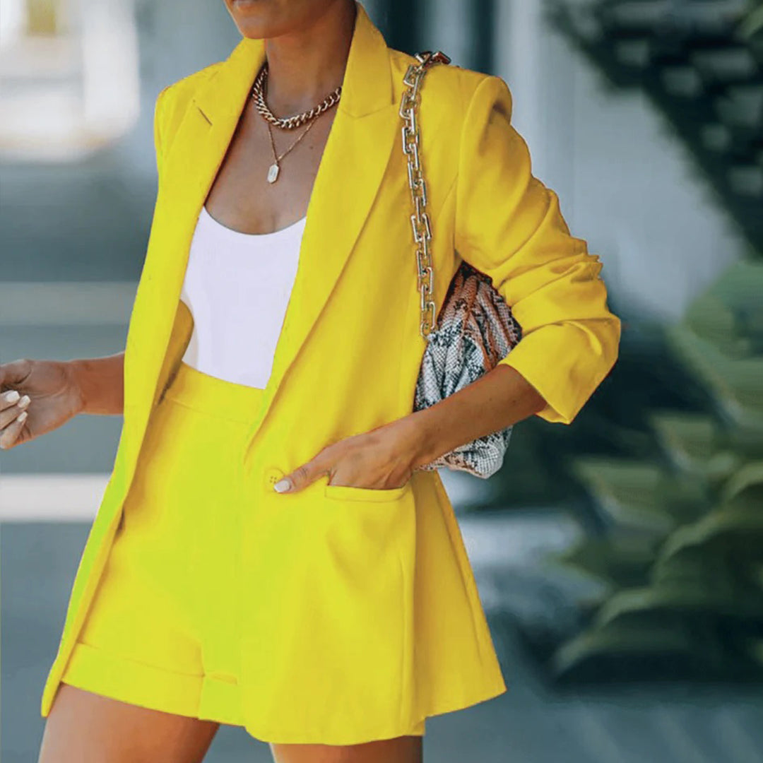 Nina | Stijlvolle Zomerse Blazers en Korte Broek Sets