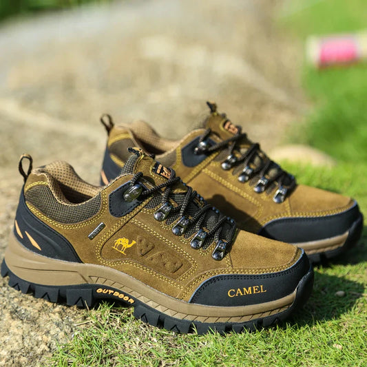 Noa | Innovatieve dameswandelschoenen met ondersteunende zool in de kleur Khaki voor dames in Outdoor stijl geschikt voor alle seizoenen.