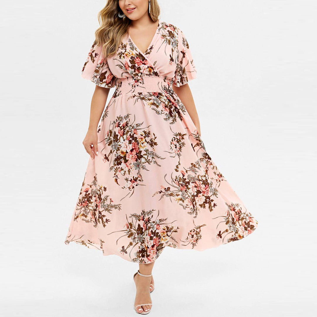 Nynke | Tijdloze damesjurk in de kleur Roze voor dames in stijl ideaal voor de lente.