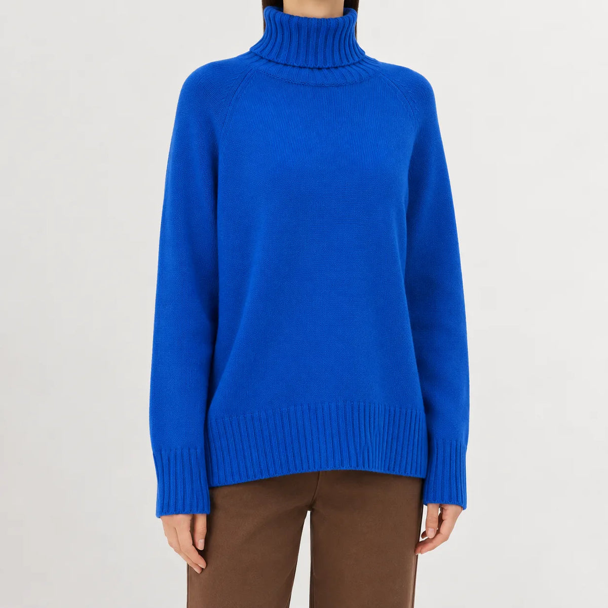 Oversized turtleneck jumper